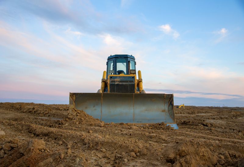 Bulldozer Land Grading